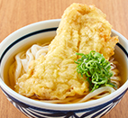 大きな鶏天うどん